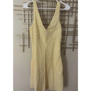 Abercrombie Yellow Gingham Women's Dress